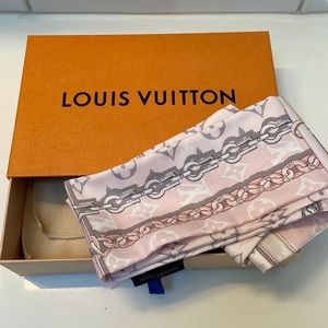 Authentic Louis Vuitton silk scarf